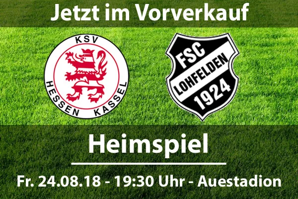 KSV Hessen Kassel gegen FSC Lohfelden! Holt euch die Tickets im VVK