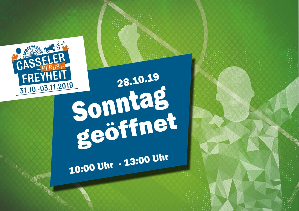 Sonntag für Euch geöffnet