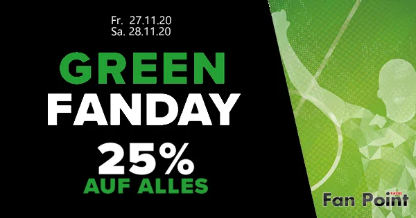 Green Fanday – 25% AUF ALLES