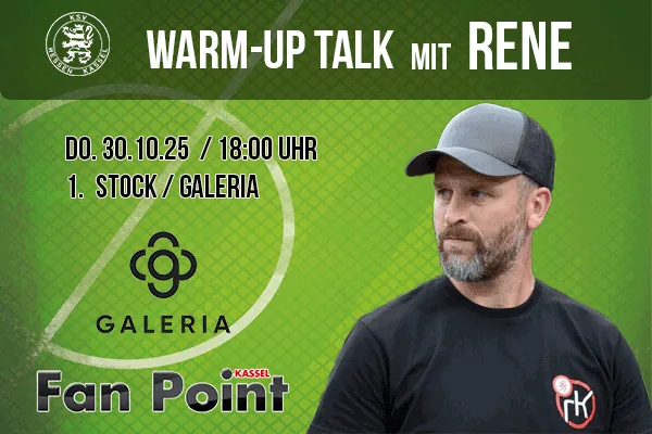 Warm-Up-Talk mit KSV-Trainer Rene Klingbeil!