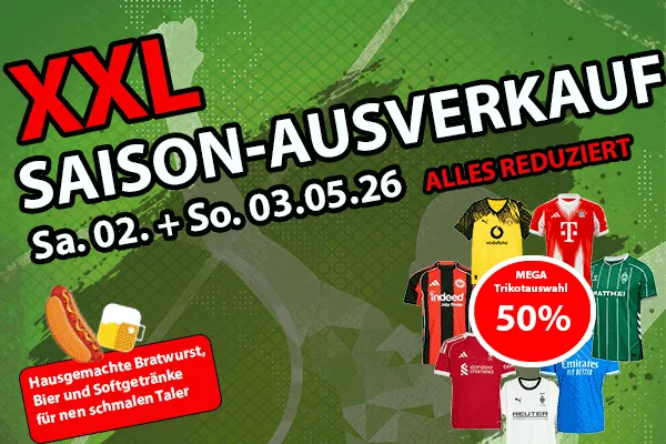 🔥 XXL Saisonausverkauf im Fan Point Kassel 🔥